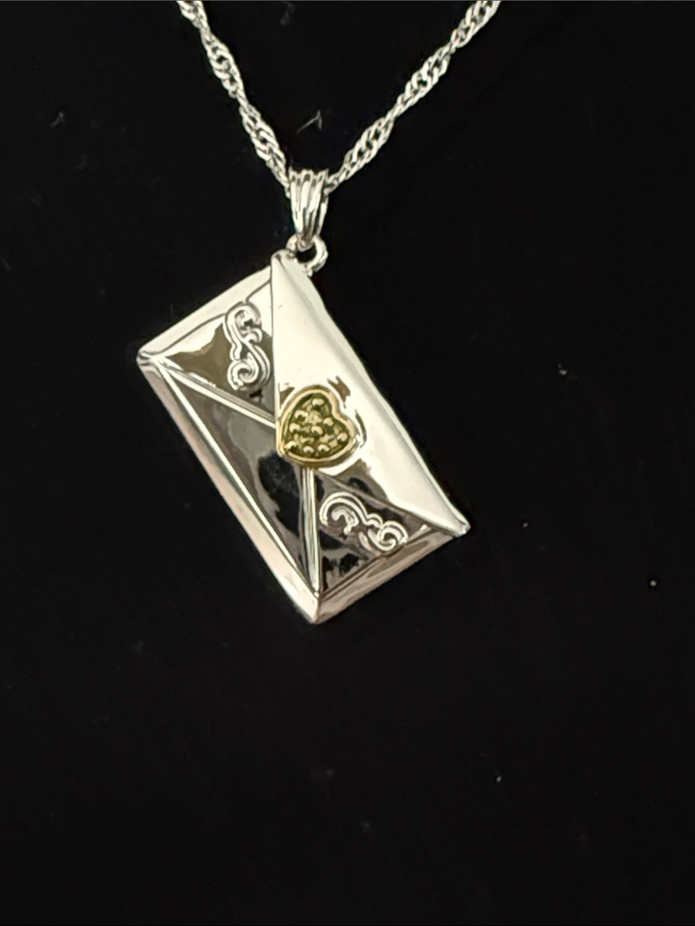 Birthstone(November) Letter Necklace For Granddaughter - Picture 2 of 15